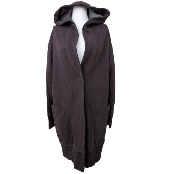 Lululemon Karmacollected Hooded Wrap Jacket Heathered Rich Earth - Picture 1 of 16